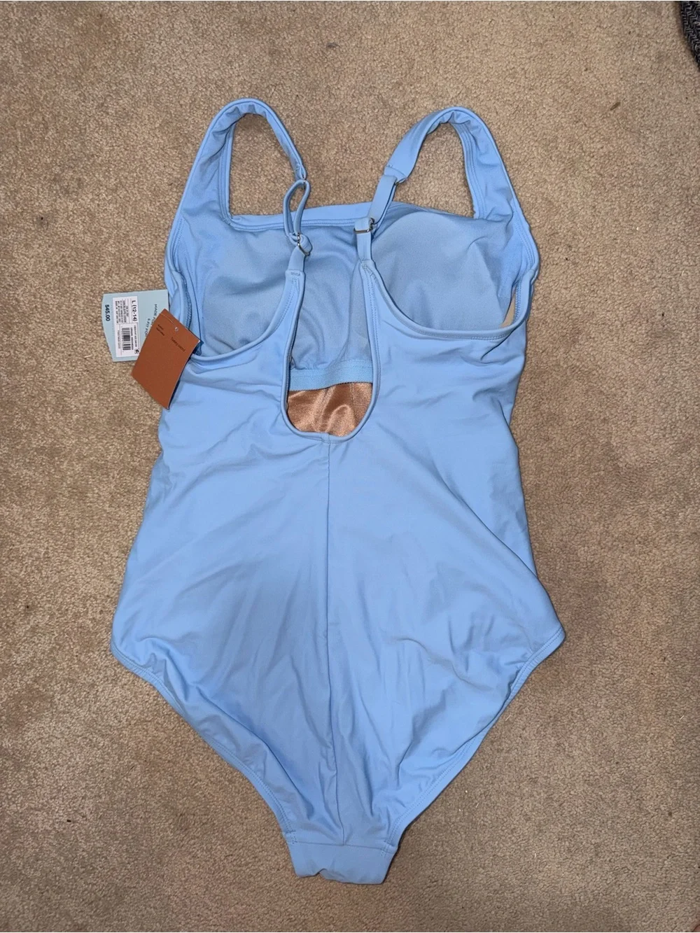Women’s ' Large 12-14  Blue One-Piece Swimsuit